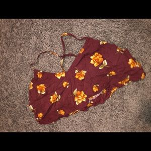 Forever 21 flower cropped top